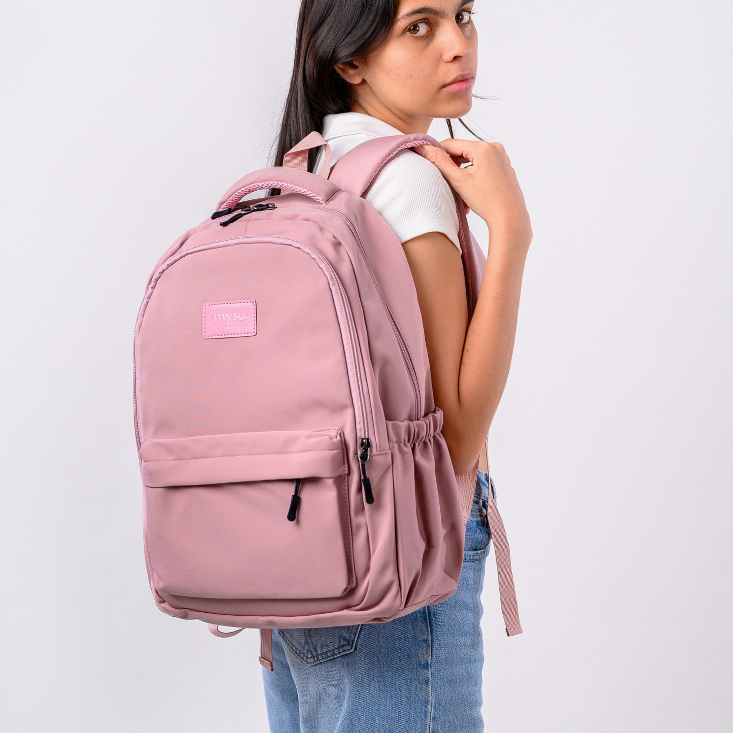 Mysu Work Backpack – Blush Pink